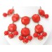 Винтажное колье «Red bubbles»