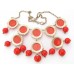 Винтажное колье «Red bubbles»