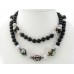 Винтажные бусы с бусинами cloisonné