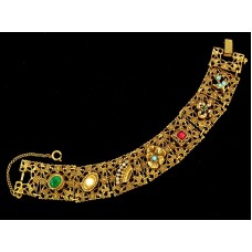 Винтажный браслет с ажурными сегментами от Goldette