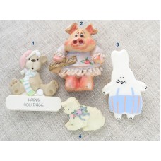 Винтажные броши на выбор, три маркированы – Enesco, GH и Hallmark Cards