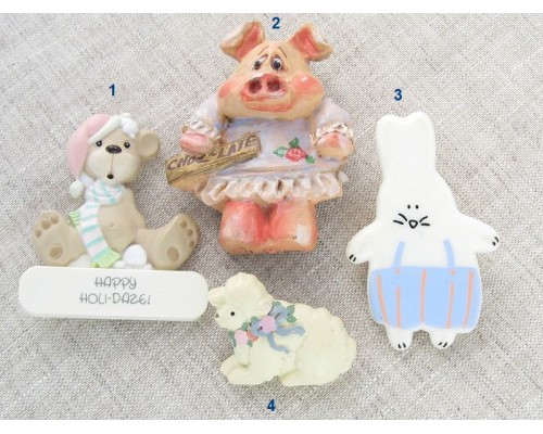Винтажные броши на выбор, три маркированы – Enesco, GH и Hallmark Cards