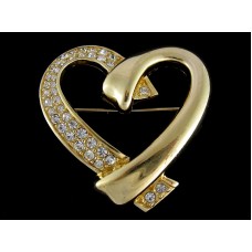 Винтажная брошь «Сердце» от Swarovski