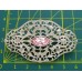Винтажная брошь с розовым кристаллом от 1928 Jewelry Company