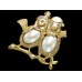 Винтажная брошь «Птички на ветке» от 1928 Jewelry Company
