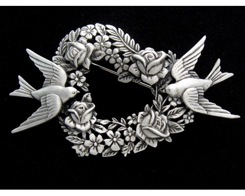 Винтажная брошь «Сердце» от Jonette Jewelry (JJ)