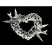 Винтажная брошь «Сердце» от Jonette Jewelry (JJ)