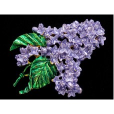 Винтажная брошь «Сирень»
