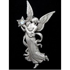 Винтажная брошь «Ангел со звездой» от Jonette Jewelry (JJ)