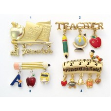Винтажные броши на выбор, две маркированы – AJC и Danecraft