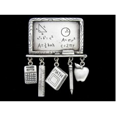 Винтажная брошь «Доска с формулами» от Jonette Jewelry (JJ)
