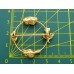 Винтажная открытая брошь от Goldette