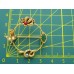Винтажная открытая брошь от Goldette