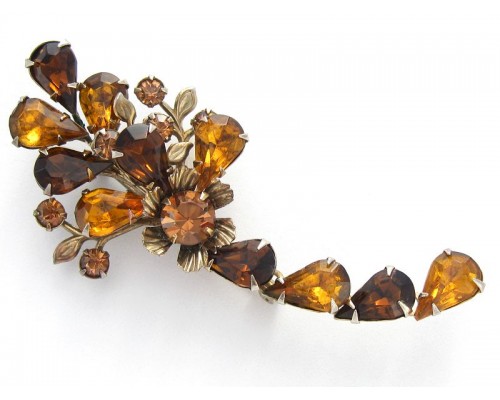 Винтажная брошь «Цветочная ветвь» от Beau Jewels