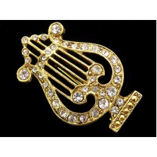 Винтажная брошь «Лира» от 1928 Jewelry Company