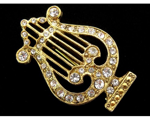 Винтажная брошь «Лира» от 1928 Jewelry Company