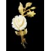 Винтажная брошь «Роза ivory» от Polcini