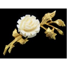 Винтажная брошь «Роза ivory» от Polcini