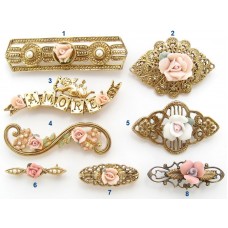 Винтажные броши на выбор, пять маркированы – 1928 Jewelry Company