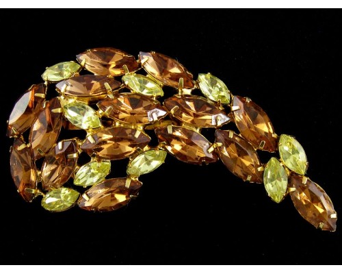 Винтажная брошь «Topaz & Jonquil»
