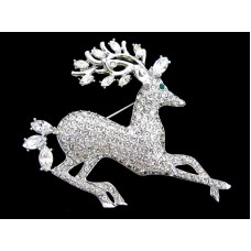 Вінтажна брошка «Pavé Reindeer» від Nolan Miller