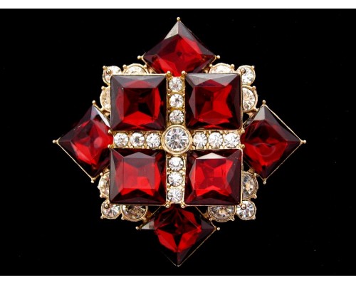 Вінтажна collectible брошка «Scarlet» від Avon
