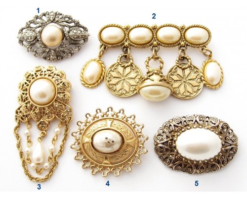 Вінтажні брошки на вибір, дві марковані – 1928 Jewelry Company