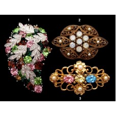Вінтажні брошки на вибір, дві марковані – Sarah Coventry і 1928 Jewelry Company