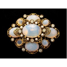 Вінтажна брошка «Opaline Glass» від ART