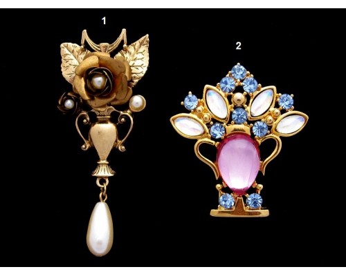 Вінтажні брошки на вибір, обидві марковані – 1928 Jewelry Company и LIA