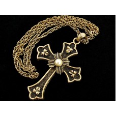 Винтажная цепочка с подвеской «Peace Cross» от Sarah Coventry