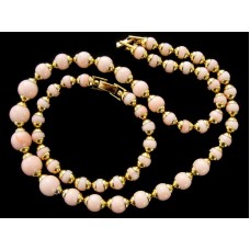 Винтажный сет (бусы и браслет) «Soft Blush» от Avon